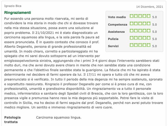 recensione Dott. Deganello
